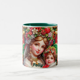 POLLY ~ クリスマスの母と子 ~  ツートーンマグカップ