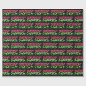 Polly Vorname Name Graffiti red green ラッピングペーパー (フラット)