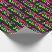 Polly Vorname Name Graffiti red green ラッピングペーパー (角)
