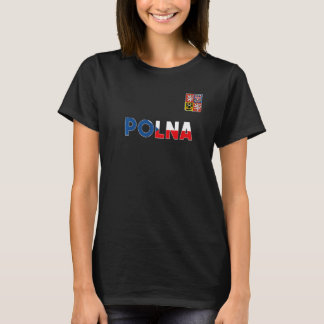 Polna Czech Republic Heart Flag Lion Coat Of Arm E Tシャツ