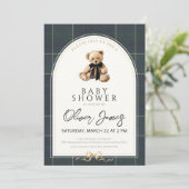 Polo Baby Shower Invitation Preppy Baby Shower Tem 招待状 (スタンド正面)