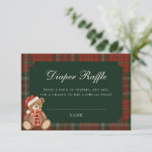 Polo Bear Baby Shower Diaper Raffle エンクロージャーカード (スタンド正面)