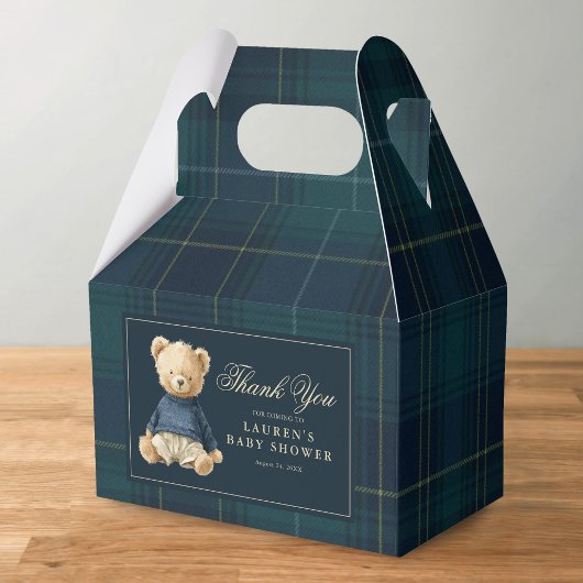 Polo Bear Baby Shower Thank You フェイバーボックス