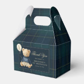 Polo Bear First Birthday Thank You フェイバーボックス (正面サイド)