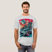 polo con imagen pop art  tシャツ (正面フル)