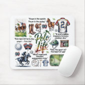 Polo Life Illustrated Mousepad マウスパッド (マウス)