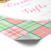 Polo Luxury Teddy Bear Baby Shower Cards and Gifts ポスター (角)