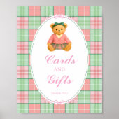 Polo Luxury Teddy Bear Baby Shower Cards and Gifts ポスター (正面)