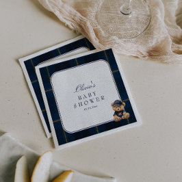Polo Teddy Bear Baby Shower  スタンダードカクテルナプキン