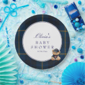 Polo Teddy Bear Baby Shower ペーパープレート (パーティー)