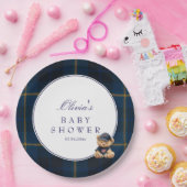 Polo Teddy Bear Baby Shower ペーパープレート (パーティー)