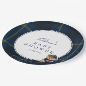 Polo Teddy Bear Baby Shower ペーパープレート (アングル)