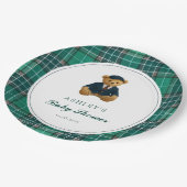 Polo Teddy Bear Baby Shower ペーパープレート (アングル)