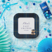 Polo Teddy Bear Baby Shower ペーパープレート (パーティー)