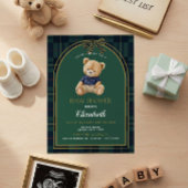 Polo Teddy Bear Baby Shower Invitation 招待状