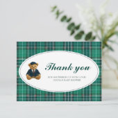 Polo Teddy Bear Baby Shower Thank You カード (スタンド正面)