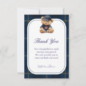 Polo Teddy Bear Baby Shower Thank You Card サンキューカード (正面)
