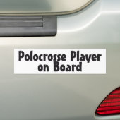Polocrosseプレーヤー船上に バンパーステッカー (車上)