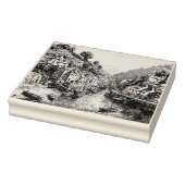 Polperro, Cornwall, England Harbor ラバースタンプ (スタンプ)