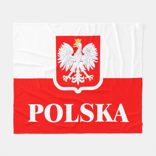 Polska 1 フリースブランケット (正面(横))
