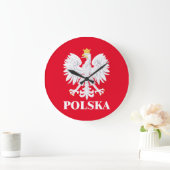 Polska 3 ラージ壁時計 (ホーム)