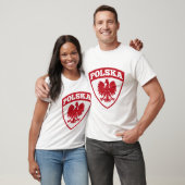 Polska Poland Polen Wappen Schild Geschenk Tシャツ (ユニセックス)