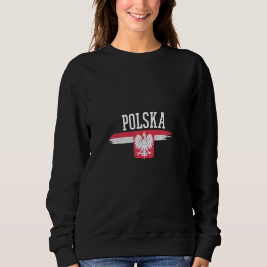 Polska Polish Poland  8 スウェットシャツ (正面)