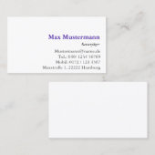 Polsterer Visitenkarten 名刺 (正面/裏面)