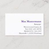 Polsterer Visitenkarten 名刺 (正面)