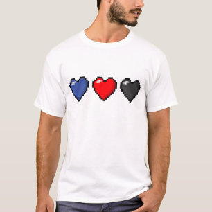 Polyamorousピクセルハート Tシャツ