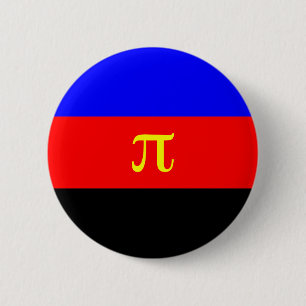 Polyamoryの旗 -- Pi 3色 缶バッジ