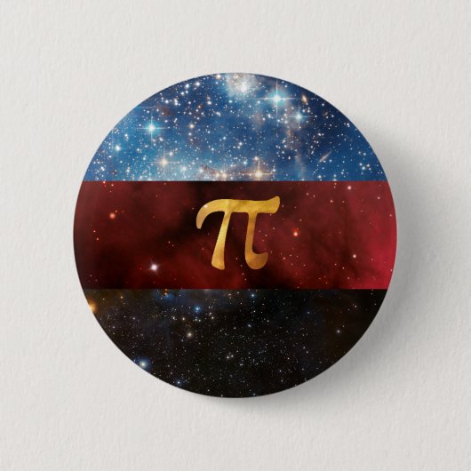 Polyamoryの星雲の旗ピン 缶バッジ (正面)