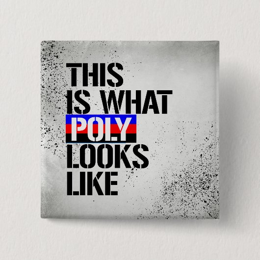 Polyamory -これ多一見が好むものがあります- - LGBTQ 缶バッジ (正面)