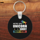 Polyamory Unicornおもしろい狩りA P内の問合せ キーホルダー (正面)