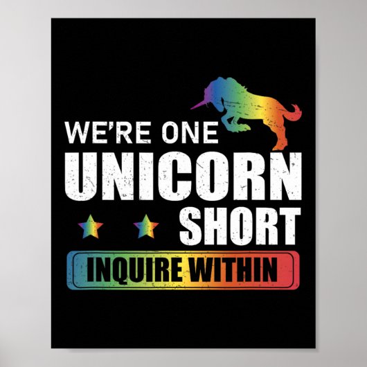 Polyamory Unicornおもしろい狩りA P内の問合せ ポスター (正面)
