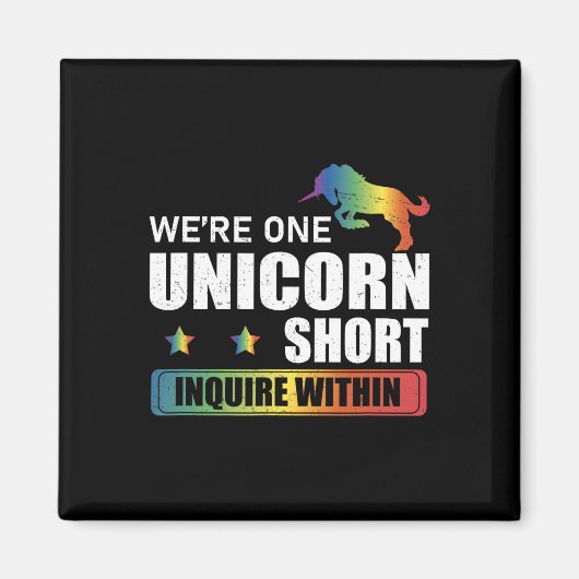 Polyamory Unicornおもしろい狩りA P内の問合せ マグネット (正面)