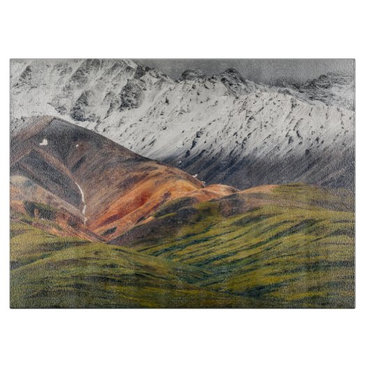 Polychrome mountain, Denali NP, Alaska カッティングボード (正面)