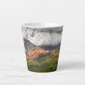 Polychrome mountain, Denali NP, Alaska カフェラテマグ (正面)