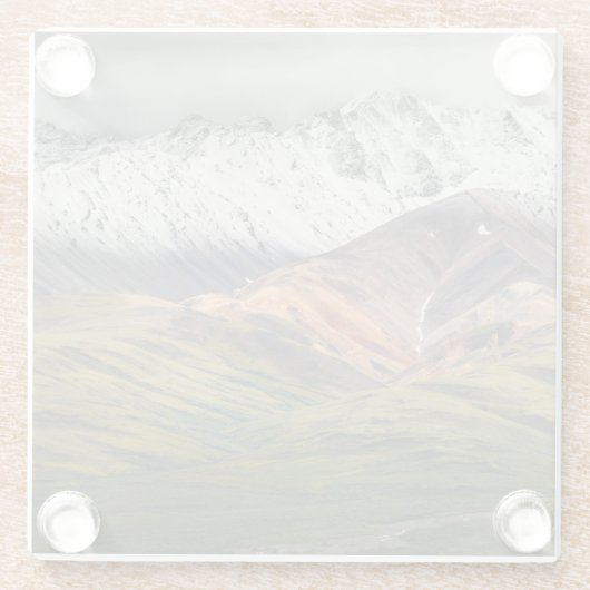 Polychrome mountain, Denali NP, Alaska ガラスコースター (裏面)