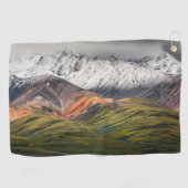 Polychrome mountain, Denali NP, Alaska ゴルフタオル (横)