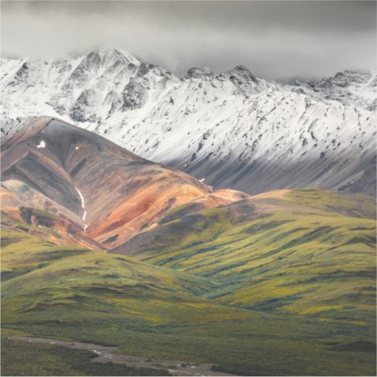 Polychrome mountain, Denali NP, Alaska シール (正面)