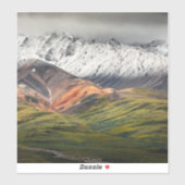 Polychrome mountain, Denali NP, Alaska シール (シート)