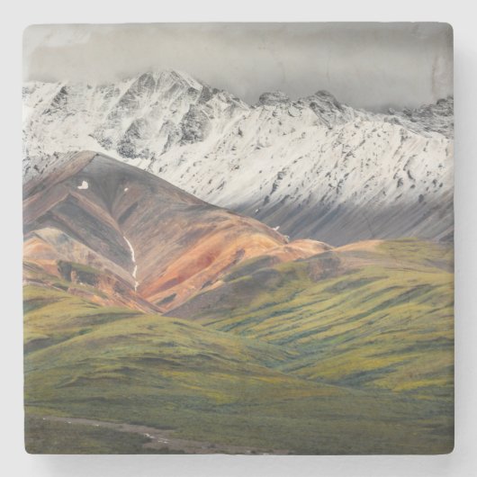 Polychrome mountain, Denali NP, Alaska ストーンコースター (正面)