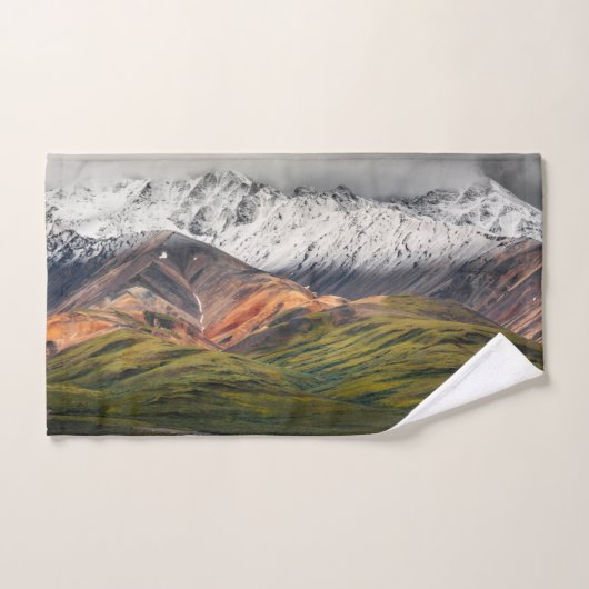 Polychrome mountain, Denali NP, Alaska バスタオルセット (ハンドタオル)