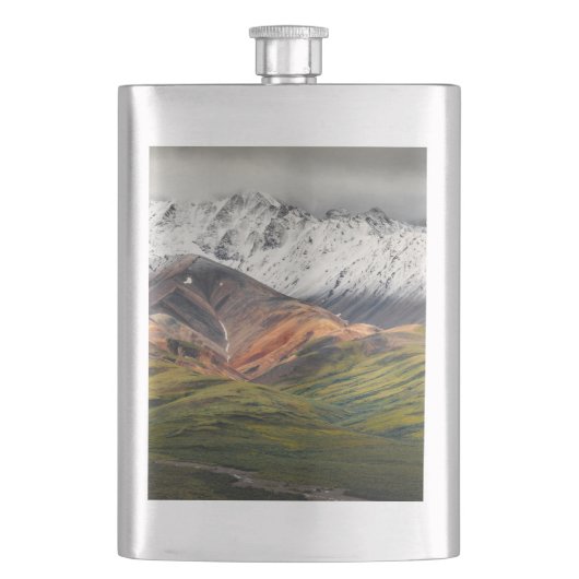 Polychrome mountain, Denali NP, Alaska フラスク (正面)