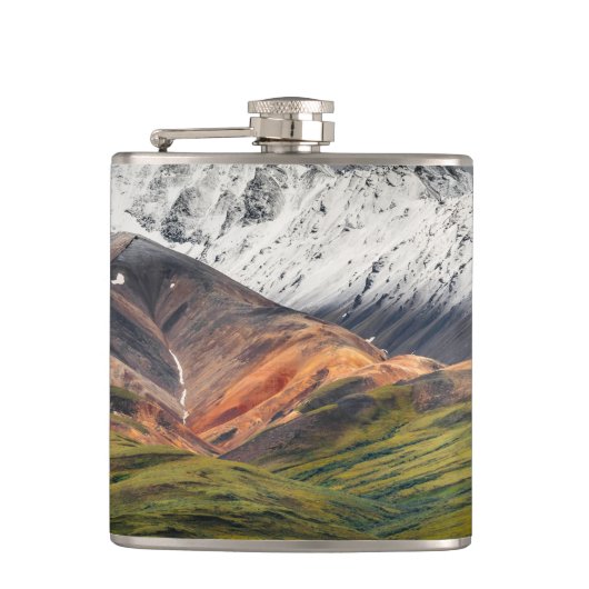 Polychrome mountain, Denali NP, Alaska フラスク (正面)