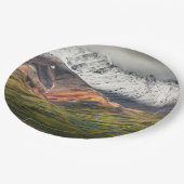 Polychrome mountain, Denali NP, Alaska ペーパープレート (アングル)