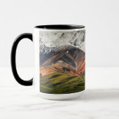 Polychrome mountain, Denali NP, Alaska マグカップ (左)