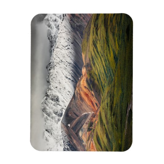 Polychrome mountain, Denali NP, Alaska マグネット (縦)