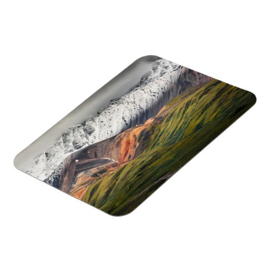 Polychrome mountain, Denali NP, Alaska マグネット (左側)